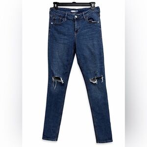 Old Navy Dark Blue Distressed Women’s Jeans
